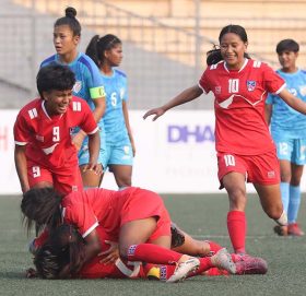 साफ यु–२० महिला फुटबल : भारतलाई हराउँदै नेपाल फाइनलमा